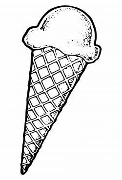 Ice Cream Dessert Icecream Png Image - Ice Cream Black And ...