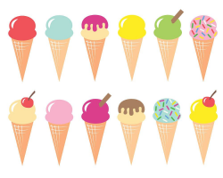 Summer popular items for ice cream clip art on | Classroom ...