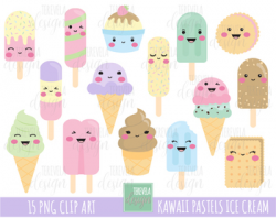 50% SALE ICE CREAM clipart, ice cream graphics, kawaii ice cream, PASTEL  COLORS