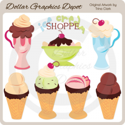 Ice Cream Shoppe - Clip Art - $1.00 : Dollar Graphics Depot ...