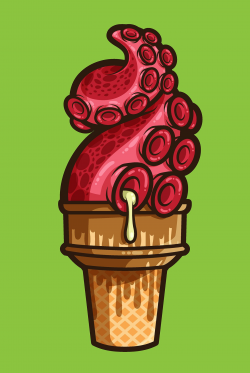 Personal works turning tentacles into ice cream treats ...