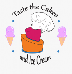 Icecream Clipart Sweet Taste - Taste The Cake And Ice Cream ...