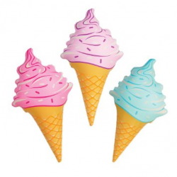 3 Pc - Inflatable Ice Cream Cones - 36 Inch - Inflate - Clip ...