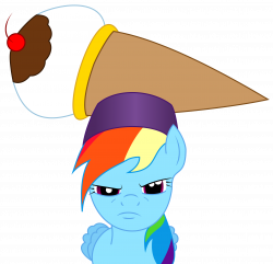 Rainbow Dash in a Giant Ice Cream Hat by TDarkchylde on DeviantArt