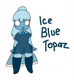 Ice Blue Topaz crystal gem OC by ArtistPearl on DeviantArt