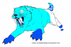 Icicle the Saber-Tooth Tiger by kasanelover on DeviantArt