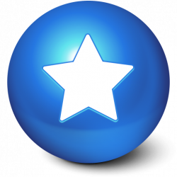 Blue Star Ball Favorites icon png #4626 - Free Icons and PNG Backgrounds