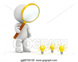 Stock Illustration - Looking for small light bulb ideas ...