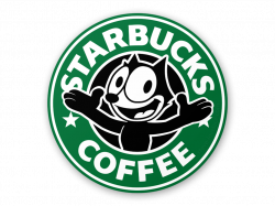 Starbucks logo with Felix the Cat | Logos | Pinterest | Starbucks ...