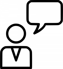 Male Person User Chat Message Bubble Thinking Idea Svg Png Icon Free ...