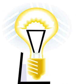 Light Bulb Symbol of Good Ideas - Vector Image