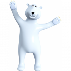 King Polar Bear Stickers, Animals Kids Stickers - Deco Soon