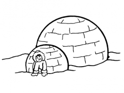 Inuit Igloo coloring page | Free Printable Coloring Pages