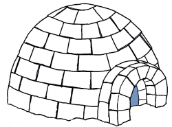 Igloo clip art black and white free clipart images clipart ...
