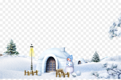 Download Free png Snow Winter Icon Igloo scene png download ...