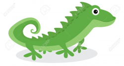 Green iguana clipart two pencil and in color green iguana ...