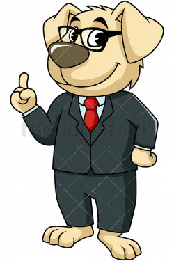 Dog Mascot Character Making A Point | Clipart Of Animals ...