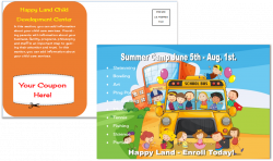 Child Care Postcard Template 12 - Child Care Owner