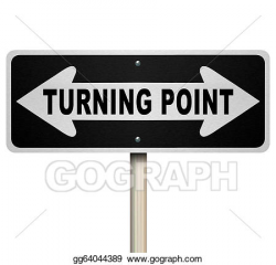 Drawing - Turning point important decision two-way road sign ...