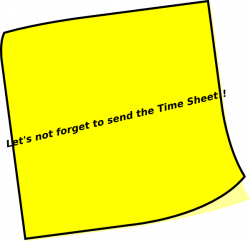 Timesheet Reminder Clip Art at Clker.com - vector clip art online ...