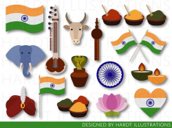 India Clipart, India Clip Art, Indian Clipart, Indian Clip Art, Travel  Clipart, Indian Flag, Ashoka Chakra, Indian Independence Day, Diwali