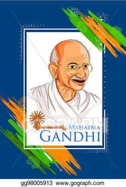 Clip Art Vector - Tricolor india background with nation hero ...