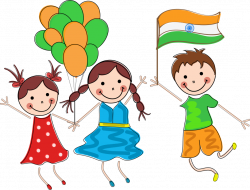 Indian Independence Day Child Republic Day - Vector Student Balloon ...
