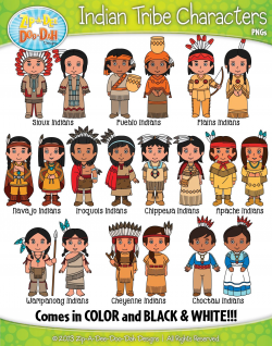 Native American Tribe Characters Clipart Bundle {Zip-A-Dee ...