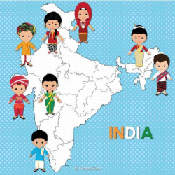 Children of India clipart, Children, Unity clipart, Ethnic ...