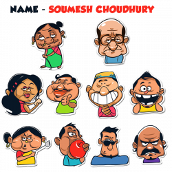 indian family sticker.. on Behance