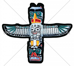 Totem Pole | Production Ready Artwork for T-Shirt Printing