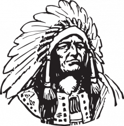 509RA - Native American Chief | Clip Art from OldCuts.co | Pinterest ...