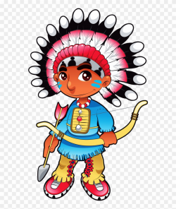 Indian Clipart Wild West - Baby Indian Cartoon - Png ...