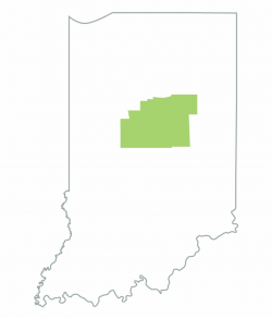 Indiana Districts Map - Outline Indiana Png, Transparent Png ...