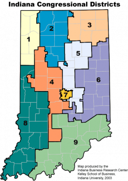 Indiana Us House District Map | Cdoovision.com