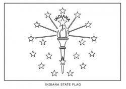 Flag of Indiana coloring page | Free Printable Coloring Pages
