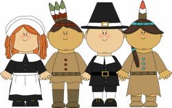 Pilgrims and Indians Clip Art - Pilgrims and Indians Image