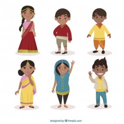 Indian characters pack Free Vector | Inspirations: character ...