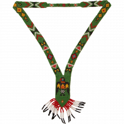 Handmade Native American Bead Necklace - Beadwork Jewelry with Eagle ...