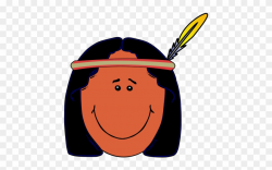Free Clipart Native American People - Indian Face Clipart ...