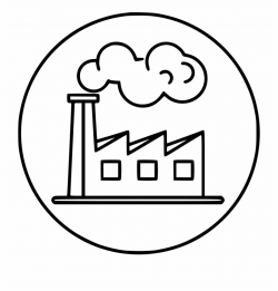 Png File Svg - Factory With Smoke Drawing, Transparent Png ...