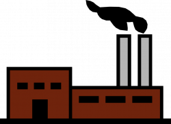 Factory Smokestack Pollution - Vector Image