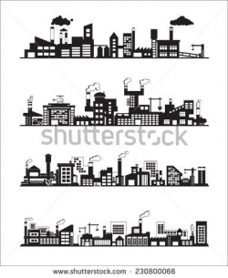industry icons over white background. vector illustration ...