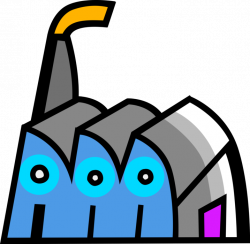 Industrial Factory Plant Building - Vector Image