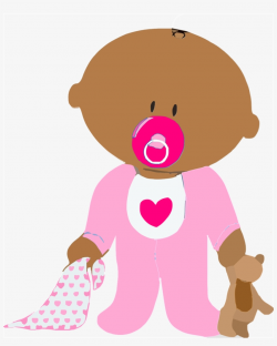 Brown Baby Girl Clip Art Clipart Infant Clip Art - Brown ...