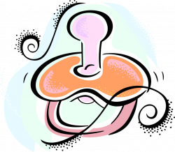 Baby Soother or Pacifier - Vector Image