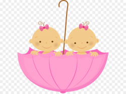 Infant Twin Clip Art - Female Baby Png D #230742 - PNG ...