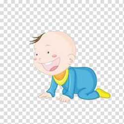 Infant Cartoon , Crawling cute baby transparent background ...
