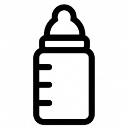 Baby Bottle Black - Encode clipart to Base64
