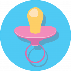 Clipart - Pink Pacifier Icon